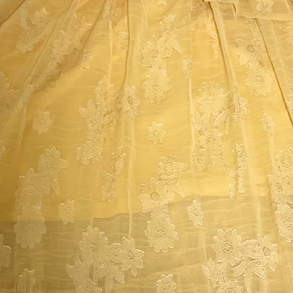 Yellow Strapless Maxi Dress Floral - Picture 3 of 6